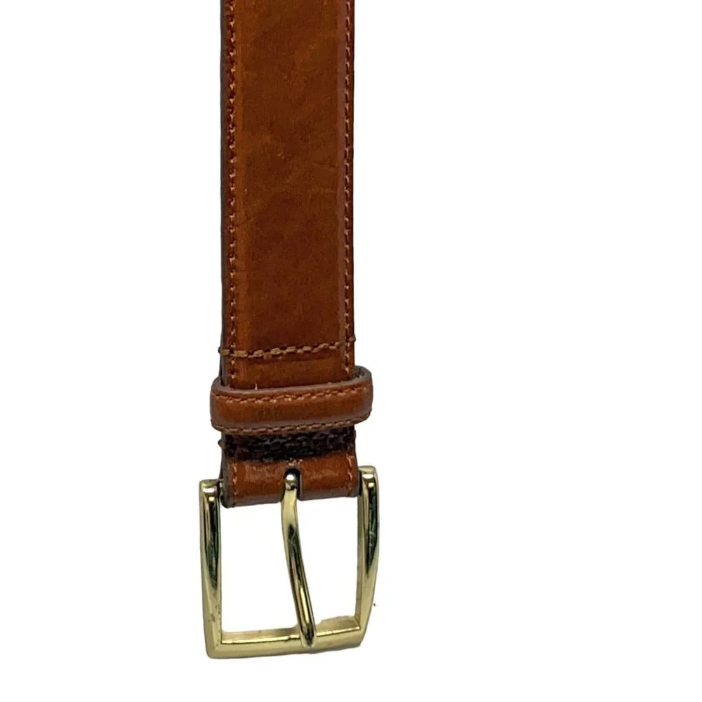 JoS. A. Bank Cedar Brown Polished Genuine Leather‎ Dress Belt